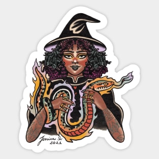 Curly witch 2 Sticker